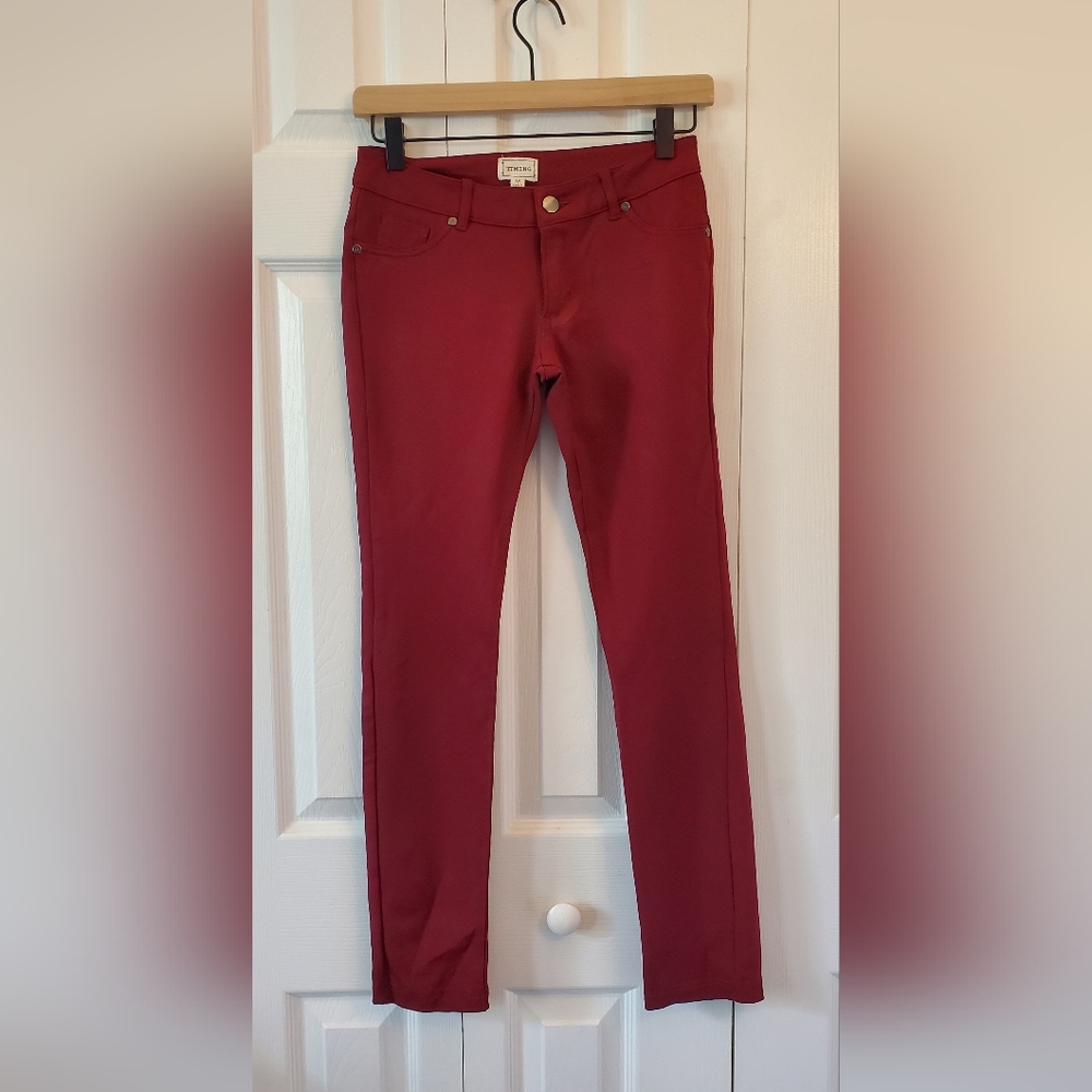 Timing, Stretch Jeans, Burgundy, Medium
